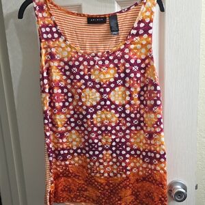 Axcess Multicolor Geometric Tank Top Size M